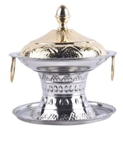 تمريه الجوهره فضي غطاء ذهبي T2 مقاس 22 (DB10005)