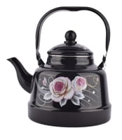 ابريق اشكال مختلفة نقشة ورود اسود A41-2.5L