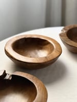 وعاء ديكور خشب التيك