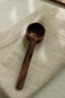 ملعقة قهوه خشب داكن- كبيرة