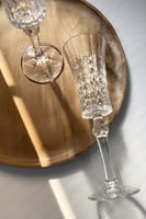 كأس زجاج كرستالي عالي القدم