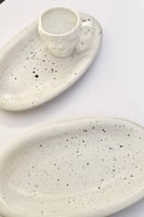 صحن تقديم بيضاوي فاخر