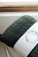 بطانية محبوكة - أخضر