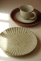 صحن تقديم سيراميك صدفي