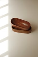 صحن تقديم بيضاوي خشب