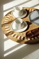 صينية خشب دواره