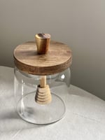 علبة تخزين عسل شفافه