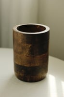 حامل أواني خشب داكن