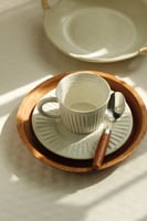 كوب مع صحن سيراميك