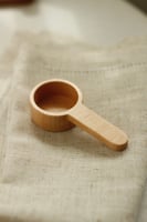 ملعقة قهوه خشب فاتح- صغيرة