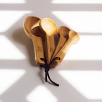 مجموعة ملاعق معيارية خشب