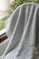 بطانية منسوجة - رمادي