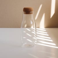 قنينة تخزين زجاج بغطاء فلين