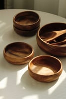 طقم تقديم خشبي