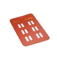 كرت عرض بكلات وشباصات بلاستيك (50حبة)