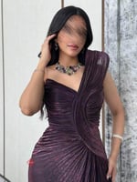 فستان سهرة طويل بستايل مميز
