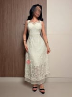 فستان دانتيل ناعم بتصميم راقٍ ستايل كت