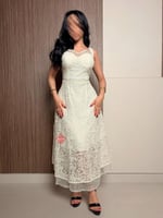 فستان دانتيل ناعم بتصميم راقٍ ستايل كت