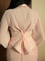 طقم راقي بلوزة كورسيه و تنورة بتصميم حورية البحر م...