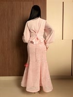 طقم راقي بلوزة كورسيه و تنورة بتصميم حورية البحر م...