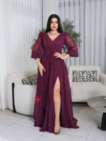 فستان سهرة دانتيل كورسيه طويل راقٍ