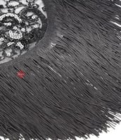 شال سهره ترتر مطرز مزين بالهدب