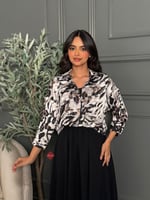 فستان شيفون برنت تايجر عالصدر