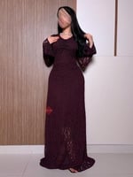 فستان طويل ستايل حورية بحر بخامة الدانتيل الفاخرة