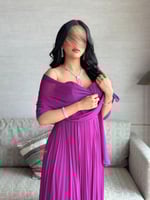 فستان سهرة ناعم تب بليسيه بكلوش