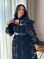 فستان دانتيل برسومات مشجرة مميزة