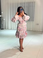 طقم بلوزة و تنورة بناتي بقماش الستان مزين بكلفه