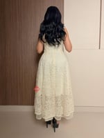 فستان دانتيل ناعم بتصميم راقٍ ستايل كت