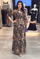 فستان مشجر برنت تايجر مزين بالفصوص