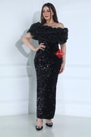 فستان سهرة ترتر اوف شولدر ستايل ترند