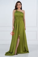 فستان سهرة ساتان ستايل روماني