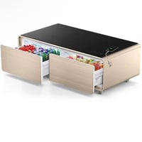 طاولة بثلاجة وشاحن