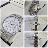 ساعة رولكس لاند دويلر فضي