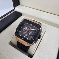 ساعه هبلت اسبورت رجالي اسود مع تحاسي