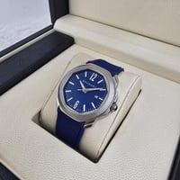 ساعةبولغري اوكتو للرجال ازرق مع فضي