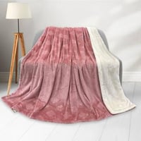 بطانية مخمل فرو وردي 170×220 - مفرشي