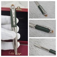 قلم كارتير زيتي مع فضي نقش اسلامي فص نمري - درر