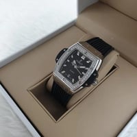 ساعة هوبلت النسائية اسود- خيال