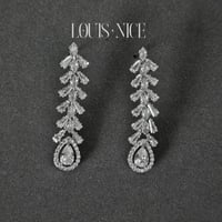 طقم زركون فضي