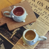 كوب فخاري يدوي "monster cup"