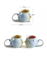 كوب فخاري يدوي "monster cup"