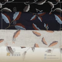 قماش لينن رايون مطرز 7 D