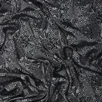 قماش كريب جاكار بولي رايون