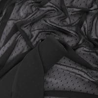 قماش شيفون فلوك منقط