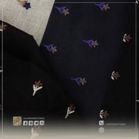 قماش لينن رايون مطرز 5 D