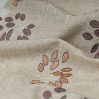 قماش لينن رايون مطرز D 3